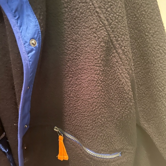 Fleece Jacket with Blue and Orange Accents - Picture 3 of 5